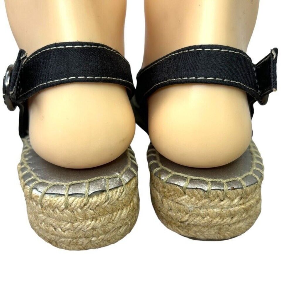 Life Stride Rica Too Navy Fabric Low Wedge Espadrille Sandal Womens Size 6.5 M - Picture 7 of 12